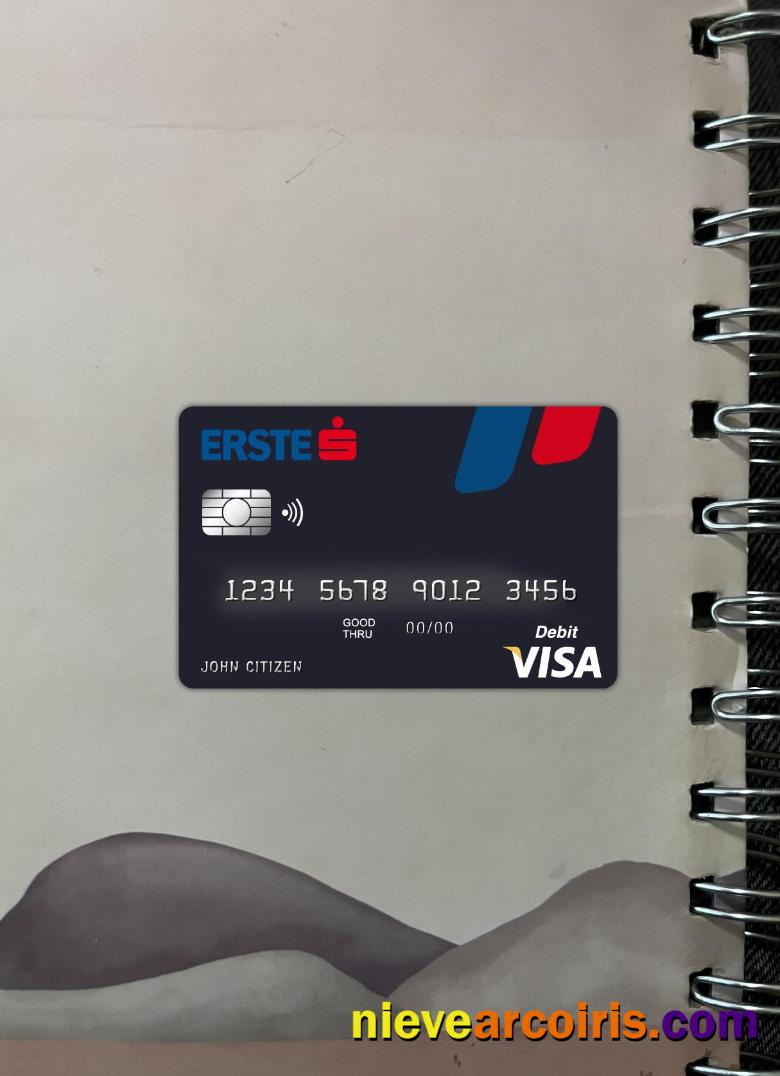 Austria Erste group bank visa card photolook